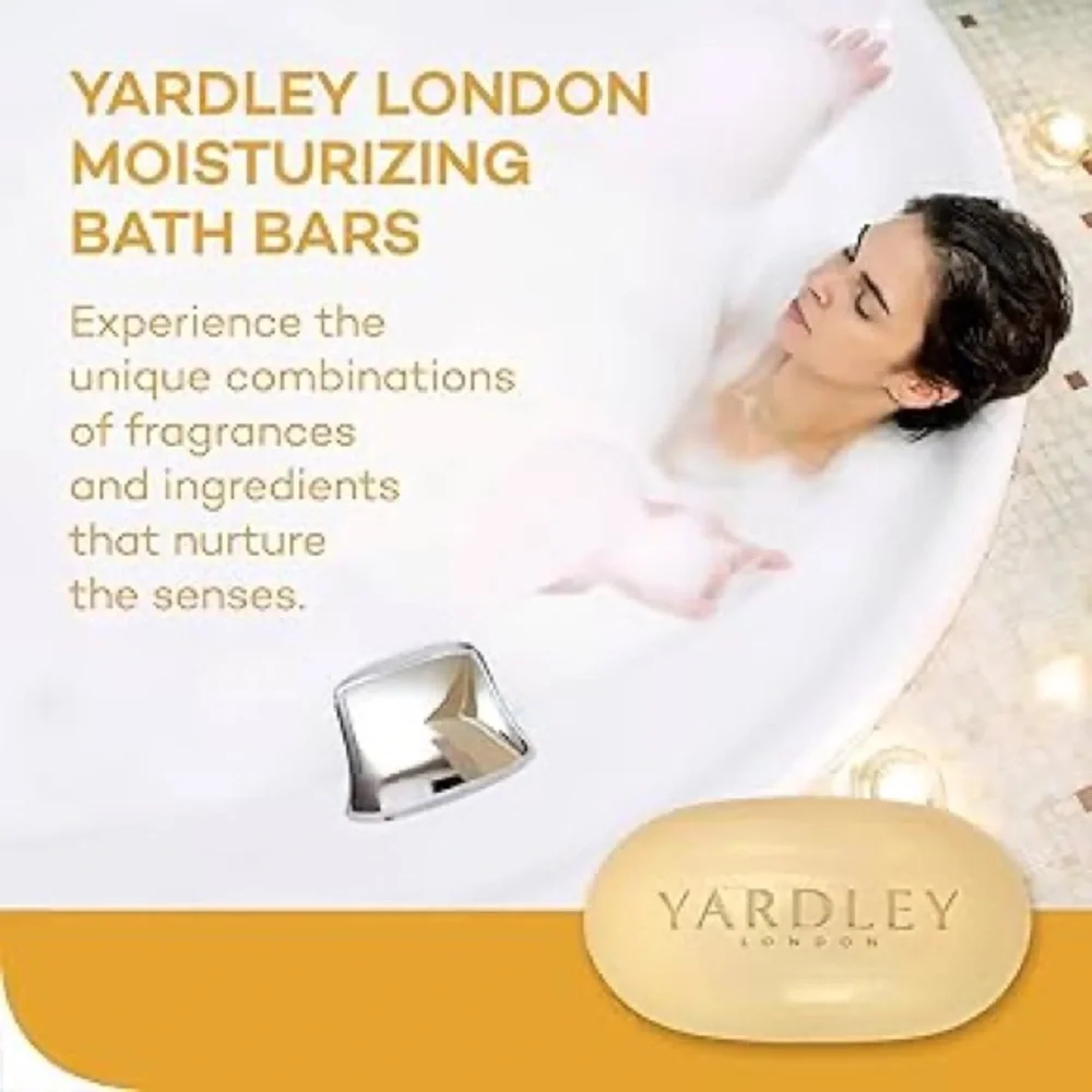 Yardley Of London Oatmeal and Almond Nourishing Bath Bar Luxury Beauty Soap 4 Oz